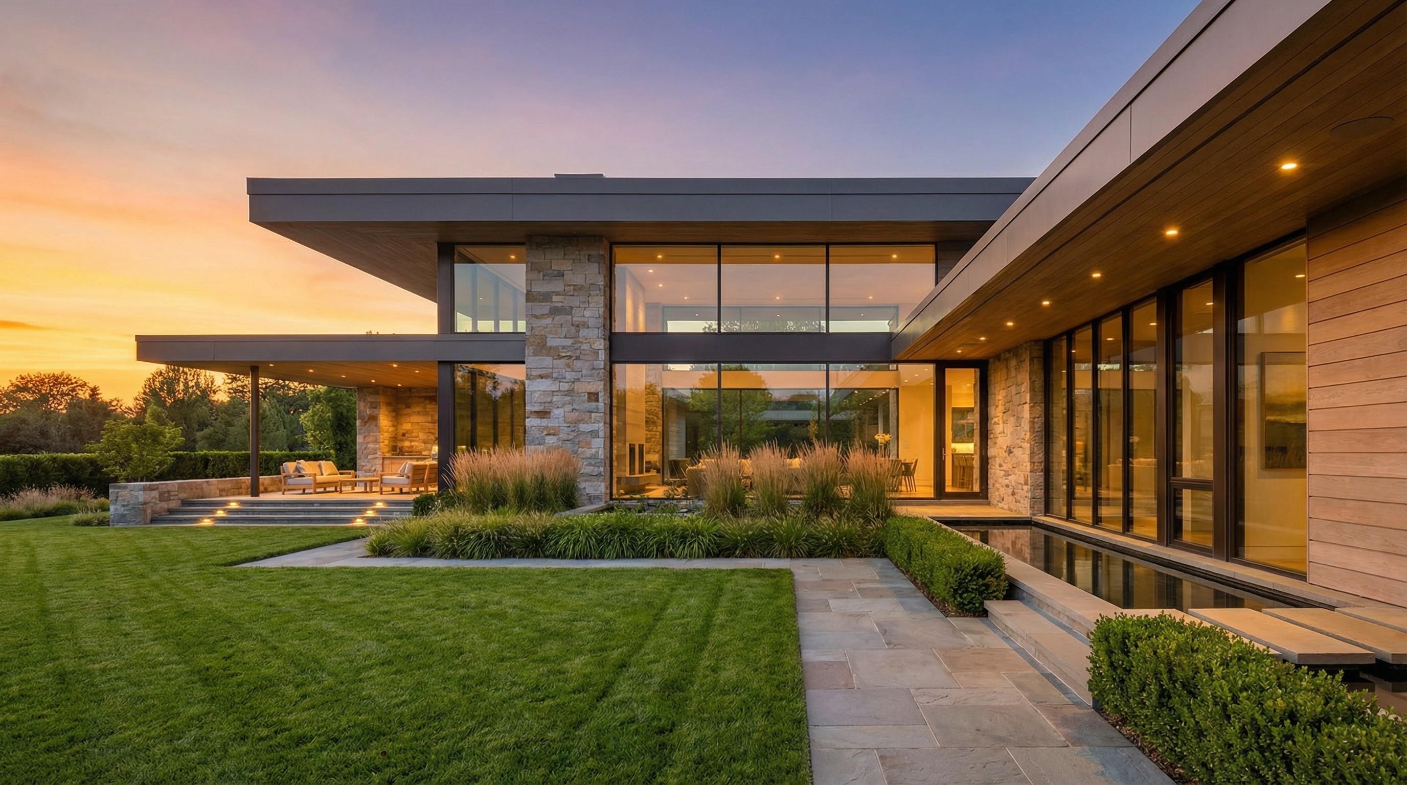 Modern luxury home exterior